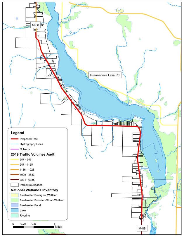 Bellaire to Central Lake Conceptual Map